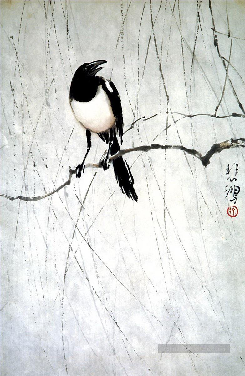 Xu Beihong oiseau classique Peintures à l'huile